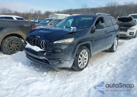 2015 Jeep Cherokee Limited z USA, uszkodzony, nr VIN 1C4PJMDB1FW501113